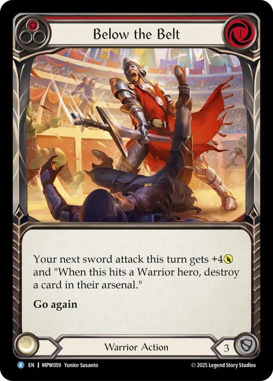 Below the Belt (Red), Mastery Pack Warrior MPW059