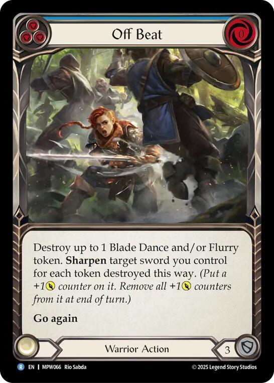 Off Beat (Blue), Mastery Pack Warrior MPW066