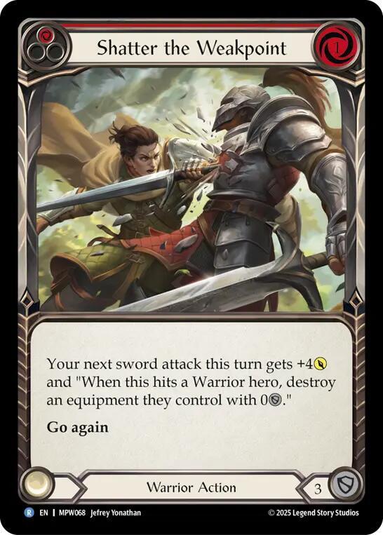 Shatter the Weakpoint (Red), Mastery Pack Warrior MPW068