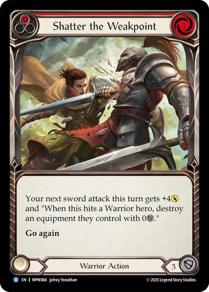 Shatter the Weakpoint (Red), Mastery Pack Warrior MPW068