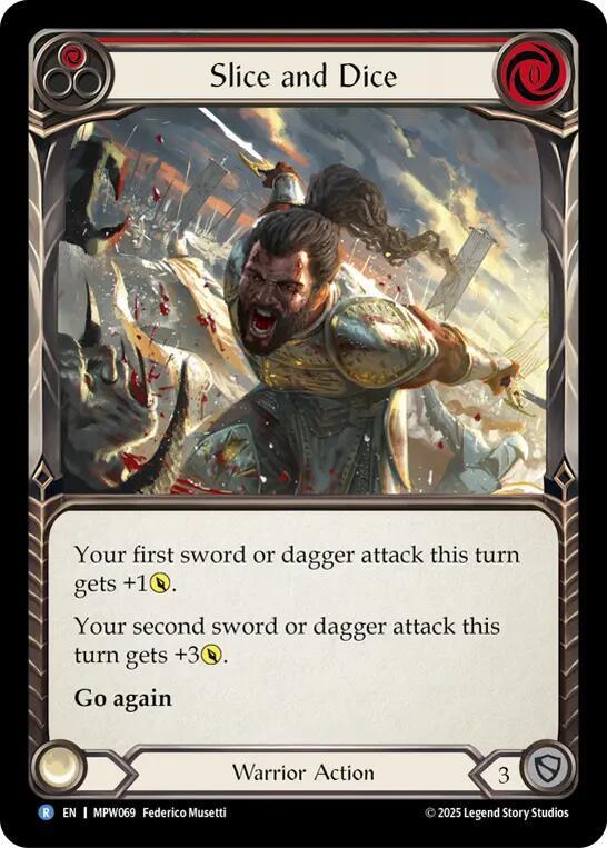 Slice and Dice (Red), Mastery Pack Warrior MPW069