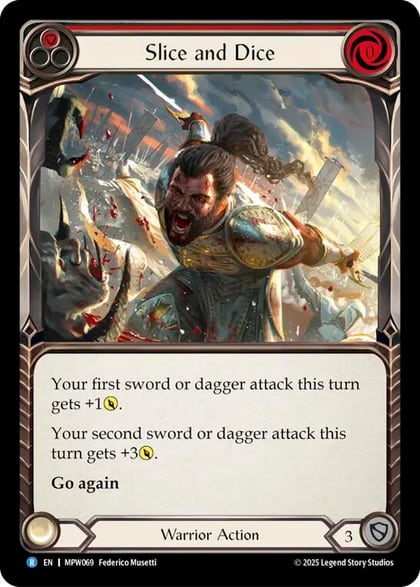 Slice and Dice (Red), Mastery Pack Warrior MPW069