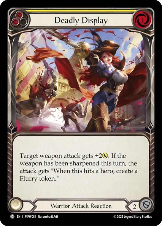Deadly Display (Yellow), Mastery Pack Warrior MPW081