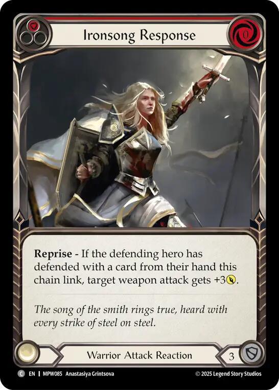 Ironsong Response (Red), Mastery Pack Warrior MPW085