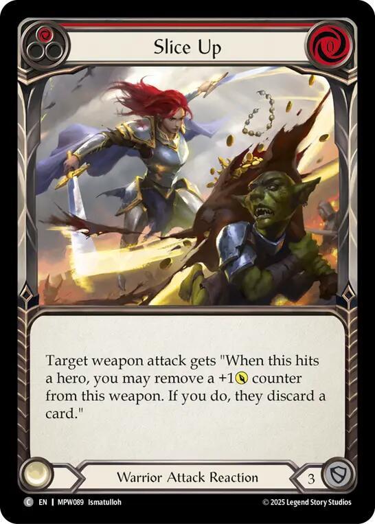 Slice Up (Red), Mastery Pack Warrior MPW089