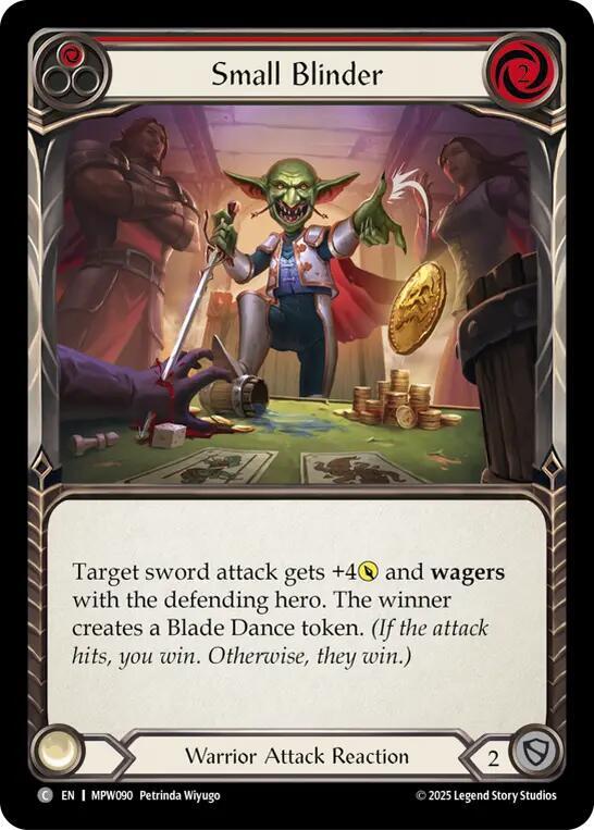 Small Blinder (Red), Mastery Pack Warrior MPW090