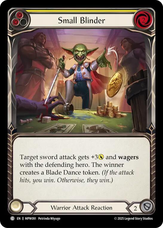 Small Blinder (Yellow), Mastery Pack Warrior MPW091