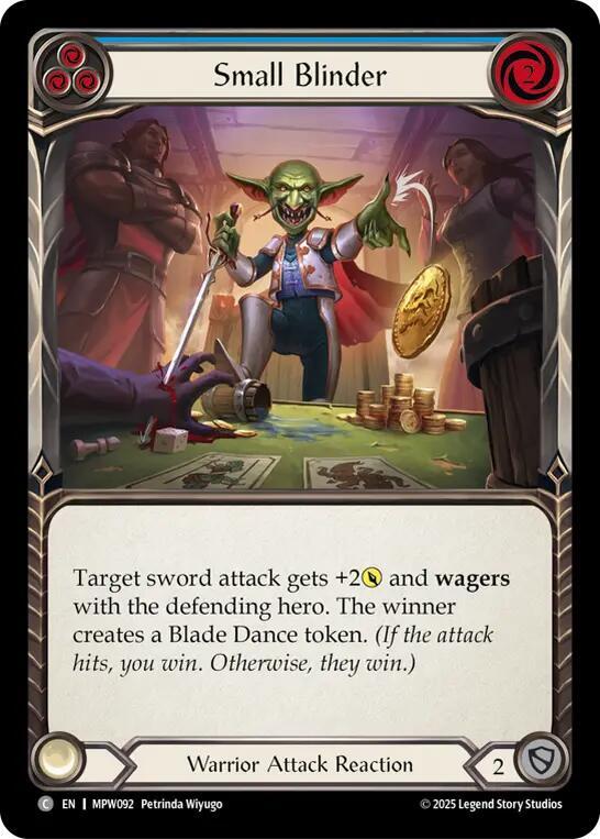 Small Blinder (Blue), Mastery Pack Warrior MPW092