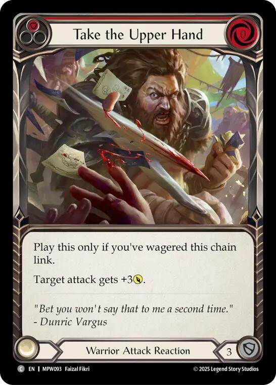Take the Upper Hand (Red), Mastery Pack Warrior MPW093