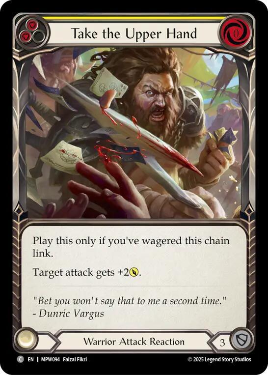 Take the Upper Hand (Yellow), Mastery Pack Warrior MPW094