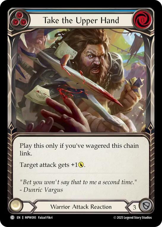 Take the Upper Hand (Blue), Mastery Pack Warrior MPW095