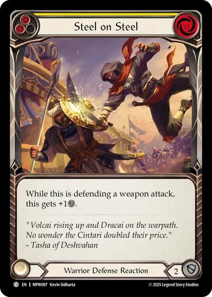 Steel on Steel (Yellow), Mastery Pack Warrior MPW096