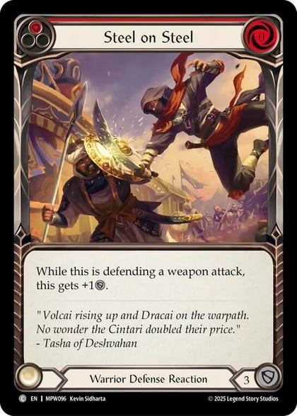 Steel on Steel (Red), Mastery Pack Warrior MPW096