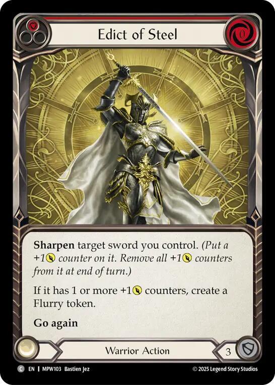 Edict of Steel (Red), Mastery Pack Warrior MPW103