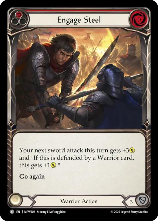Engage Steel (Red), Mastery Pack Warrior MPW106