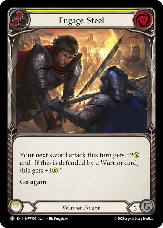 Engage Steel (Yellow), Mastery Pack Warrior MPW107