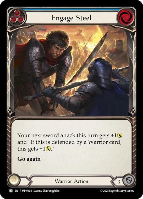 Engage Steel (Blue), Mastery Pack Warrior MPW108