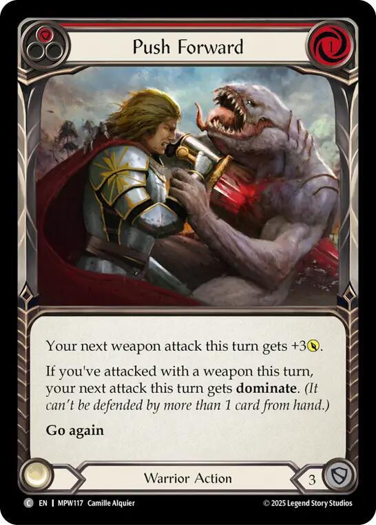 Push Forward (Red), Mastery Pack Warrior MPW117