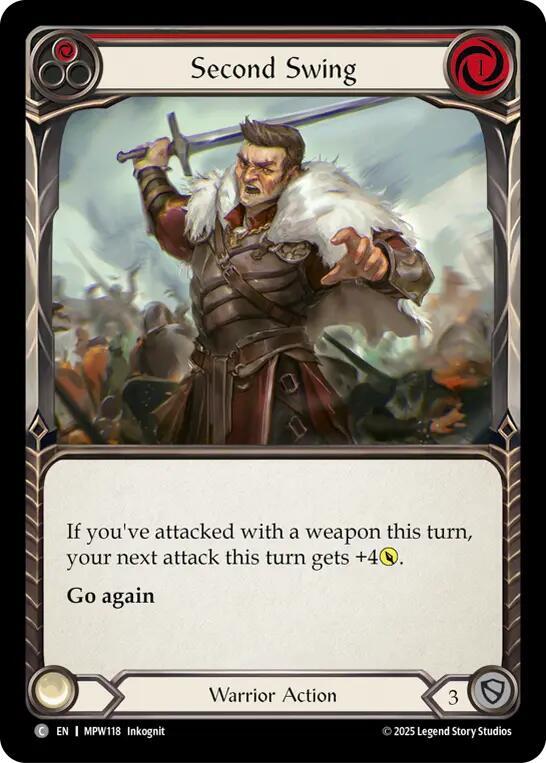 Second Swing (Red), Mastery Pack Warrior MPW118