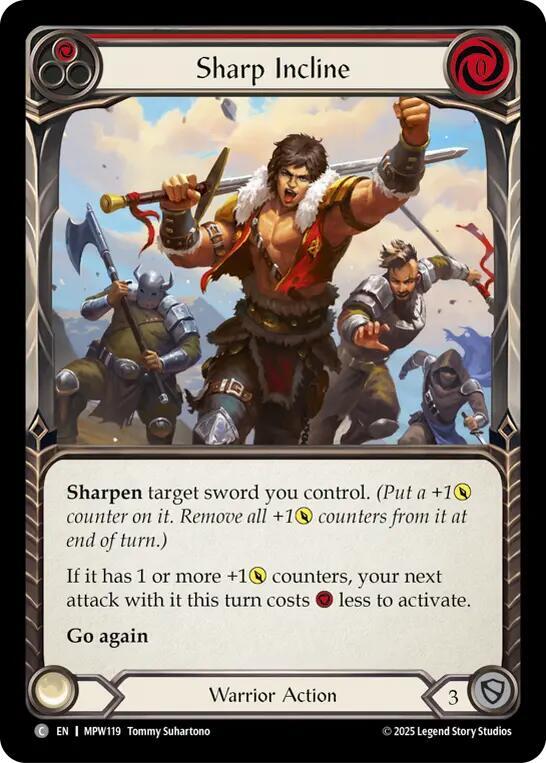 Sharp Incline (Red), Mastery Pack Warrior MPW119