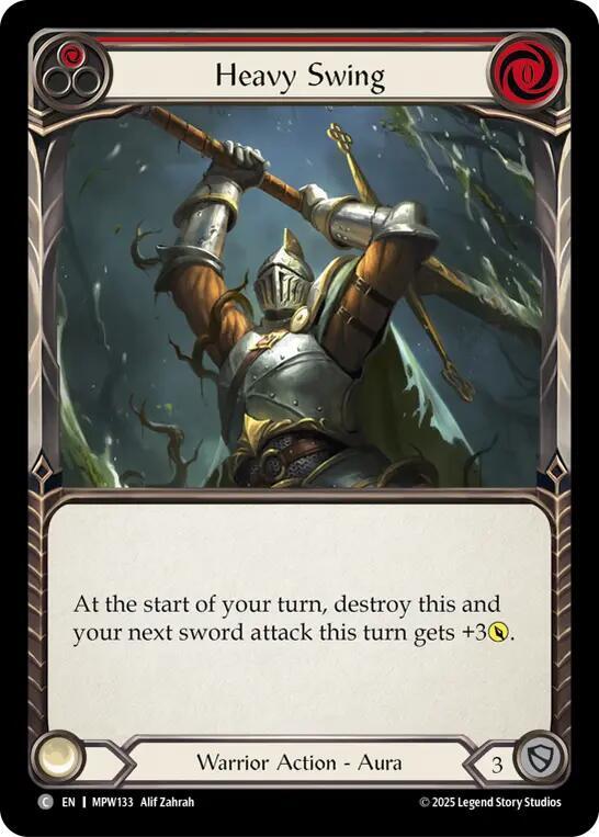 Heavy Swing (Red), Mastery Pack Warrior MPW133