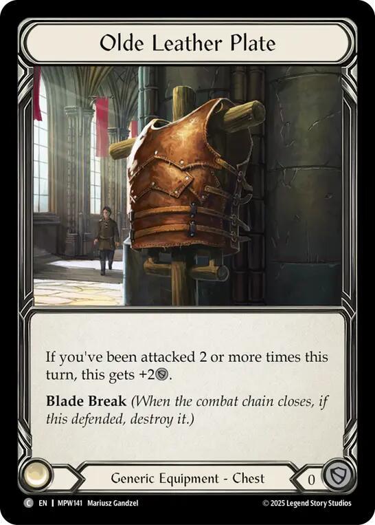 Olde Leather Plate, Mastery Pack Warrior MPW141