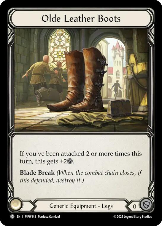Olde Leather Boots, Mastery Pack Warrior MPW143
