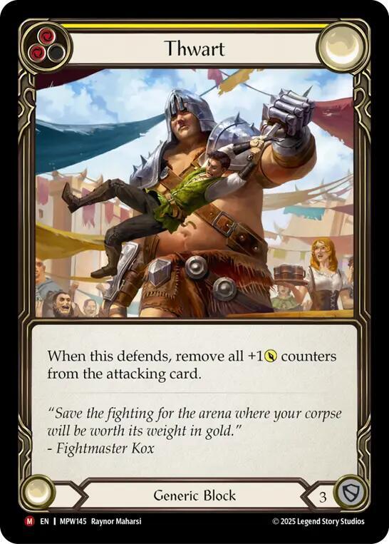 Thwart (Yellow), Mastery Pack Warrior MPW145