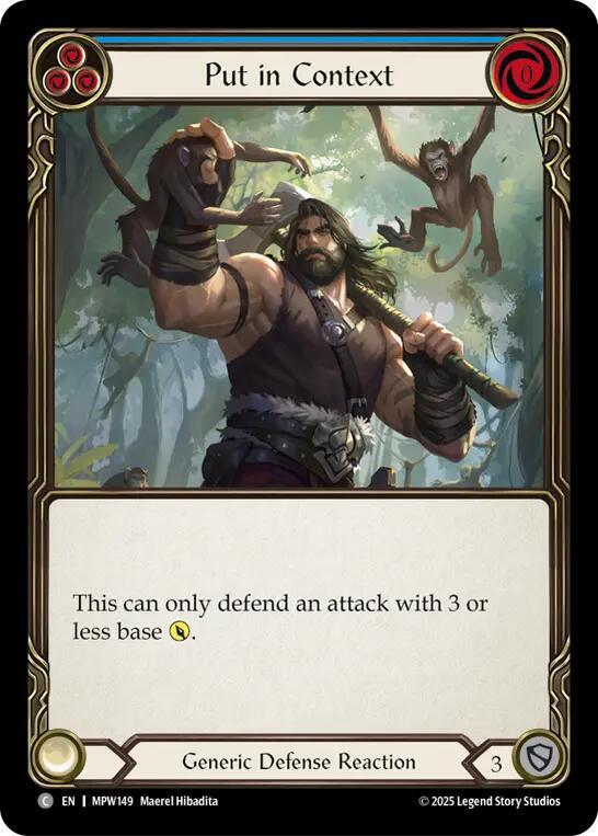 Put in Context (Blue), Mastery Pack Warrior MPW149