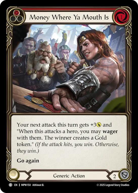 Money Where Ya Mouth Is (Red), Mastery Pack Warrior MPW150