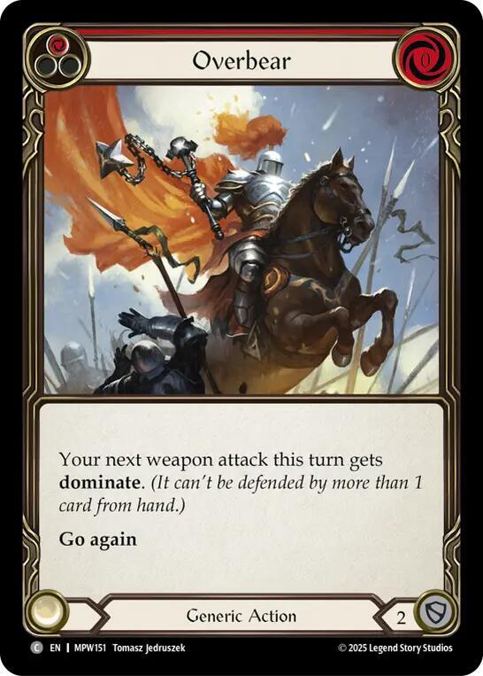 Overbear (Red), Mastery Pack Warrior MPW151