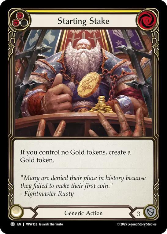 Starting Stake (Yellow), Mastery Pack Warrior MPW152