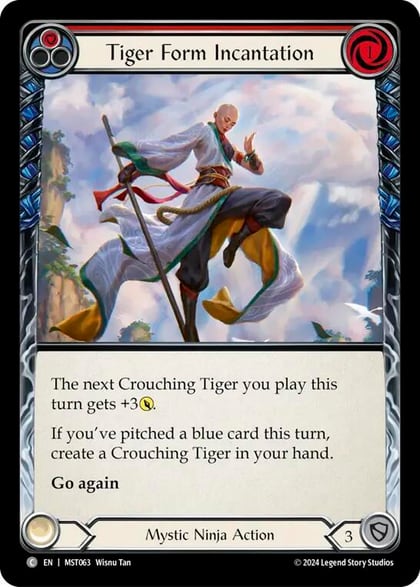 Tiger Form Incantation (Red), Part the Mistveil MST063