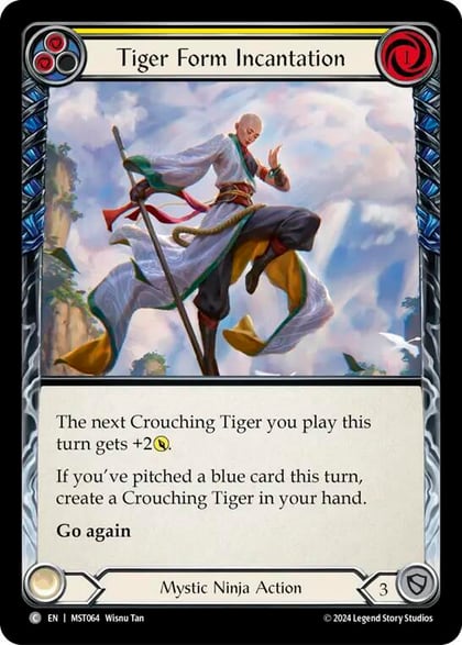 Tiger Form Incantation (Yellow), Part the Mistveil MST064