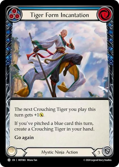 Tiger Form Incantation (Blue), Part the Mistveil MST065