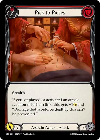 Pick to Pieces (Red), Part the Mistveil MST127