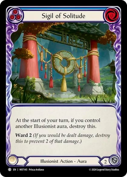 Sigil of Solitude (Blue), Part the Mistveil MST145