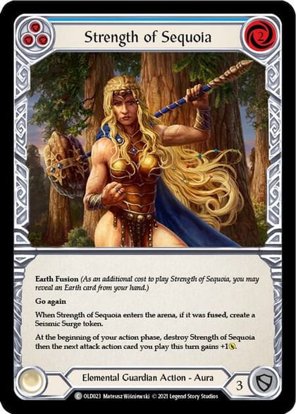 Strength of Sequoia (Blue), Blitz Deck: Tales of Aria - Oldhim OLD023