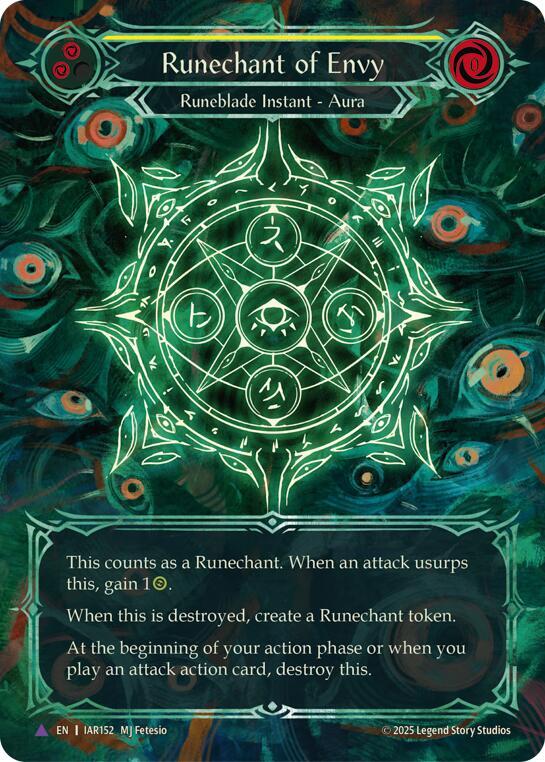Runechant of Envy (Yellow)(Marvel), Omens of the Third Age IAR152-MV