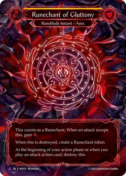 Runechant of Gluttony (Yellow)(Marvel), Omens of the Third Age IAR153-MV