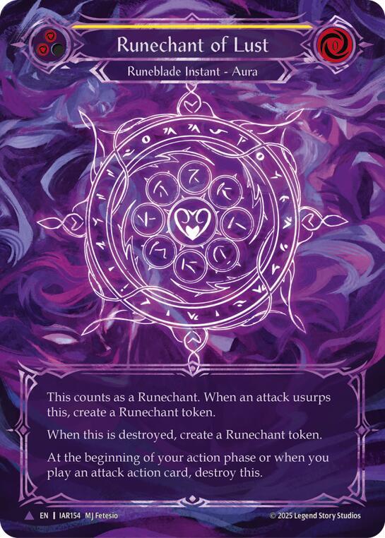 Runechant of Lust (Yellow)(Marvel), Omens of the Third Age IAR154-MV