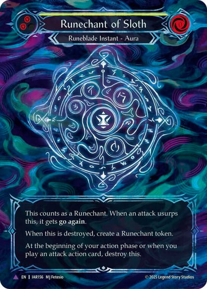 Runechant of Sloth (Yellow)(Marvel), Omens of the Third Age IAR156-MV