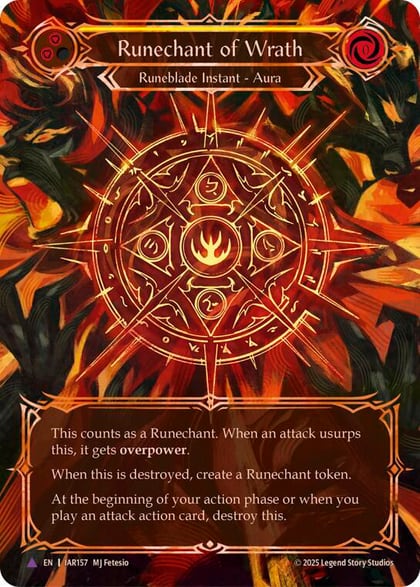 Runechant of Wrath (Yellow)(Marvel), Omens of the Third Age IAR157-MV