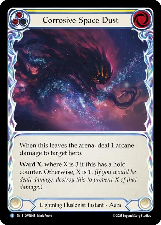 Corrosive Space Dust (Yellow), Omens of the Third Age OMN013