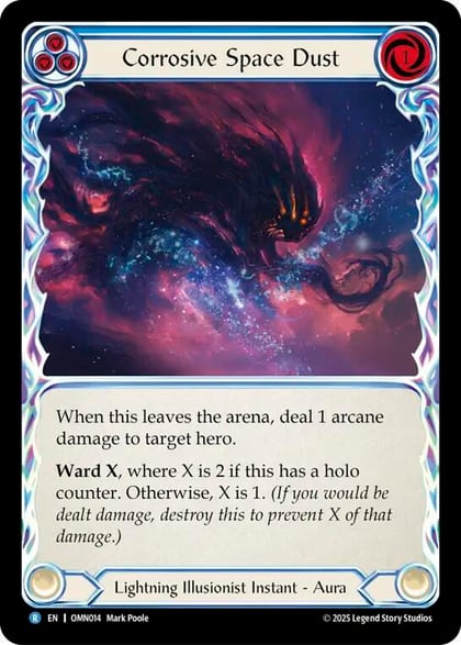 Corrosive Space Dust (Blue), Omens of the Third Age OMN014