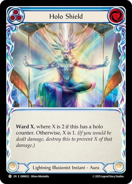 Holo Shield (Blue), Omens of the Third Age OMN032