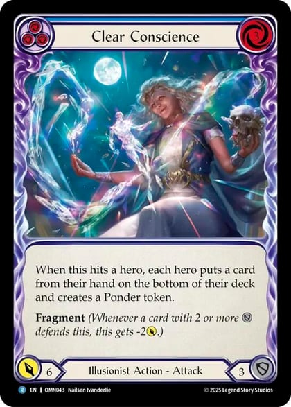 Clear Conscience (Blue), Omens of the Third Age OMN043