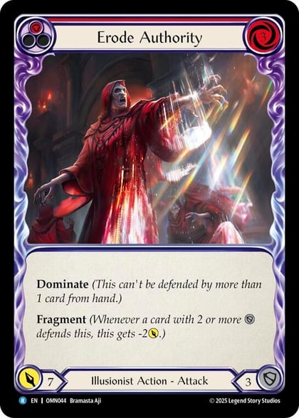 Erode Authority (Red), Omens of the Third Age OMN044
