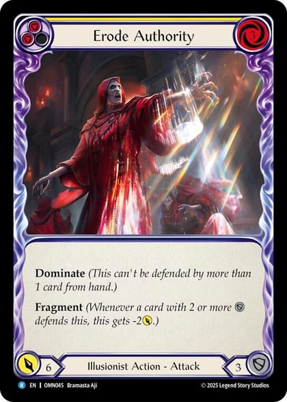 Erode Authority (Yellow), Omens of the Third Age OMN045
