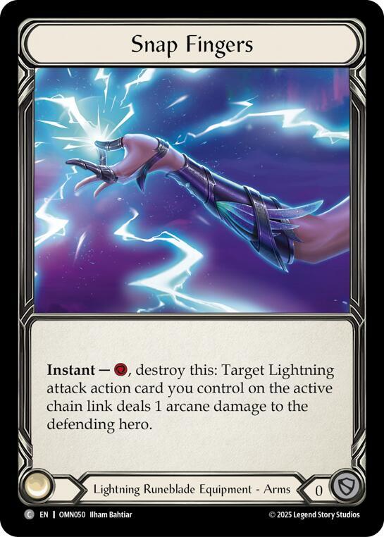 Snap Fingers, Omens of the Third Age OMN050